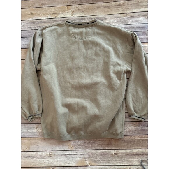 Vintage Mickey and Co Mickey Crewneck Sweatshirt Embroidered Braszos XL Tan - Picture 6 of 6